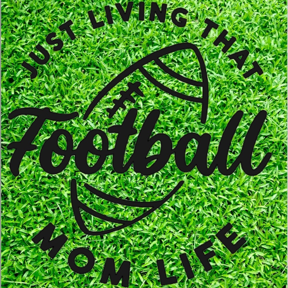 FootBall Mom Life Decal-